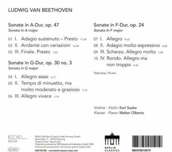 CD Ludwig van Beethoven: Sonate Für Klavier Und Violine A-dur Op. 47; Sonate Für Klavier Und Violine G-dur Op. 30 Nr. 3 433663