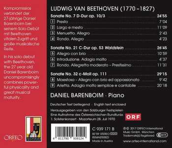 CD Ludwig van Beethoven: Sonate No. 7 D-dur Op. 10/3; Sonate No. 21 C-dur Op. 53; Sonate No. 32 C-moll, Op. 111 150464