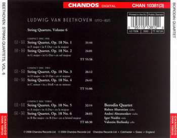 3CD Ludwig van Beethoven: String Quartets Complete Opus 18 Volume 6 329184