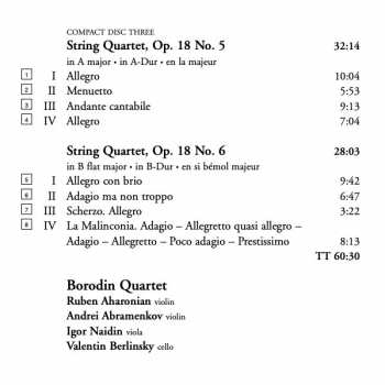 3CD Ludwig van Beethoven: String Quartets Complete Opus 18 Volume 6 329184