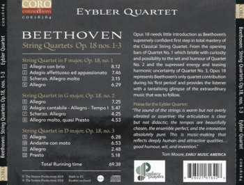 CD Ludwig van Beethoven: String Quartets Op. 18 Nos. 1-3 328759