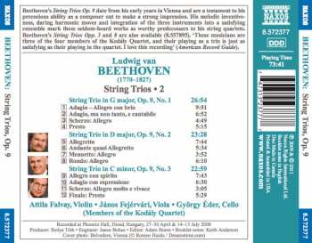 CD Ludwig van Beethoven: String Trios, Op. 9 233276