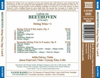 CD Ludwig van Beethoven: String Trios (Trio, Op. 3 • Serenade, Op. 8) 314415