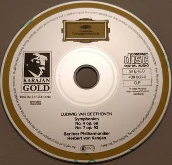 CD Ludwig van Beethoven: Symphonien Nos. 4 & 7 35412