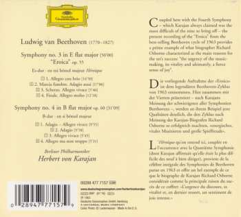 CD Ludwig van Beethoven: Symphonien Nr. 3 "Eroica" & 4 DIGI 45420