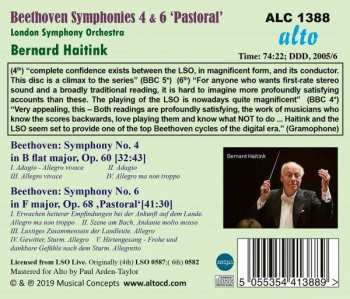 CD Ludwig van Beethoven: Symphonies Nos. 4 & 6 "Pastoral" 327971