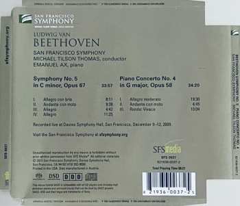 SACD Ludwig van Beethoven: Symphony No. 5, Piano Concerto No. 4 323215