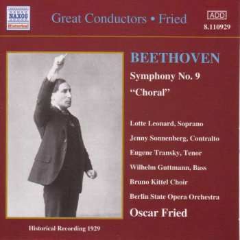Album Ludwig van Beethoven: Symphony No. 9 "Choral" (Historical Recording 1929)