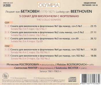 2CD Ludwig van Beethoven: Beethoven: The 5 Cello Sonatas 285407