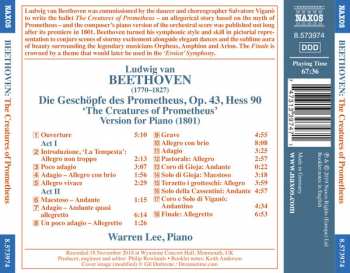 CD Ludwig van Beethoven: The Creatures Of Prometheus - Version For Piano 294455
