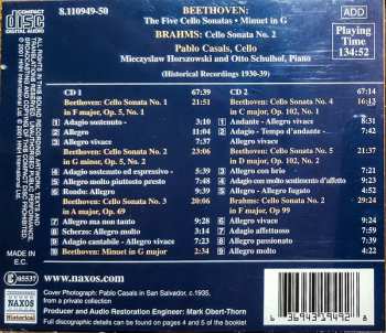 2CD Ludwig van Beethoven: The Five Cello Sonatas, Minuet In G / Cello Sonata No.2 296369
