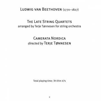 3CD Ludwig van Beethoven: The Late Quartets (Arranged For String Orchestra) 325094