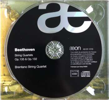 CD Ludwig van Beethoven: The Late String Quartets Op. 135 & Op. 132  328791