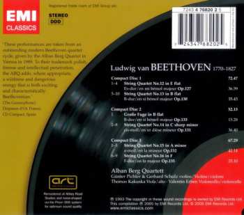 3CD Ludwig van Beethoven: The Late String Quartets Opp. 127, 130, 131, 132, 133 & 135 321592