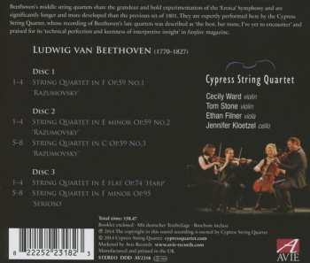3CD Ludwig van Beethoven: The Middle String Quartets 332292