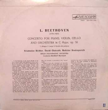 LP Ludwig van Beethoven: Concerto For Piano, Violin, Cello And Orchestra In C Major, Op. 56 140472