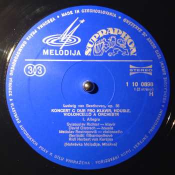 LP Ludwig van Beethoven: Koncert C Dur Pro Klavír, Housle, Violoncello A Orchestr