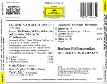 CD Ludwig van Beethoven: Tripelkonzert • Triple Concerto / Ouvertüren: Egmont • Coriolan • Fidelio 430310