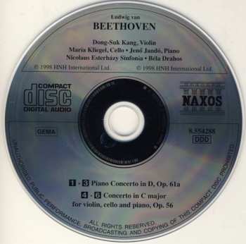 CD Ludwig van Beethoven: Triple Concerto • Piano Concerto In D Major, Op. 61a 319648