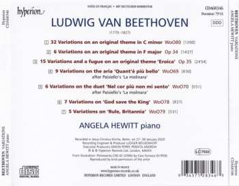 CD Ludwig van Beethoven: Variations (WoO80 ~ Op 34 'Eroica' ~ WoO69 & 70 'La Molinara' ~ WoO78 'God Save The King' ~ WoO79 'Rule, Britannia') 186892