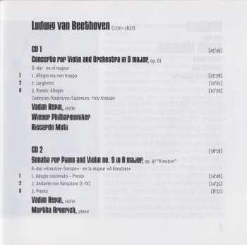 2CD Ludwig van Beethoven: Violin Concerto | "Kreutzer Sonata" 45413