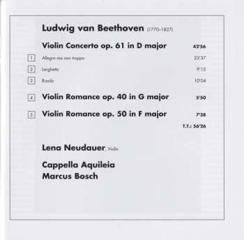 CD Ludwig van Beethoven: Violin Concerto / Romances 188728