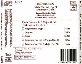 CD Ludwig van Beethoven: Violin Concerto / Romances Nos. 1 And 2 306338
