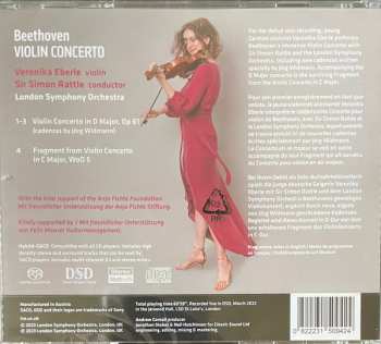 SACD Ludwig van Beethoven: Violin Concerto With New Cadenzas By Jörg Widmann 425014