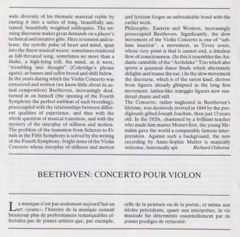 CD Ludwig van Beethoven: Violinkonzert 386151