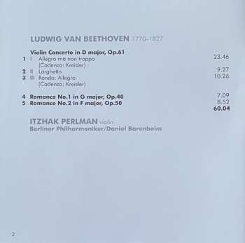 CD Ludwig van Beethoven: Violinkonzert • Violin Concerto • Concerto Pour Violin / Romanzen • Romances 1 & 2 38974