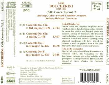 CD Luigi Boccherini: Cello Concertos Vol. 2 Nos. 5 - 8 177936