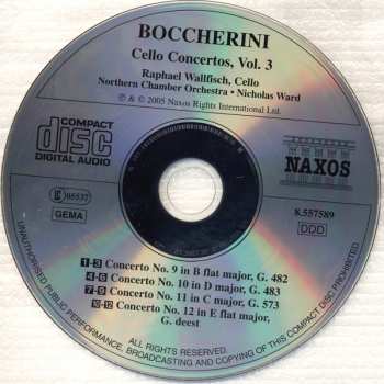 CD Luigi Boccherini: Cello Concertos, Vol. 3 Nos. 9-12 316390