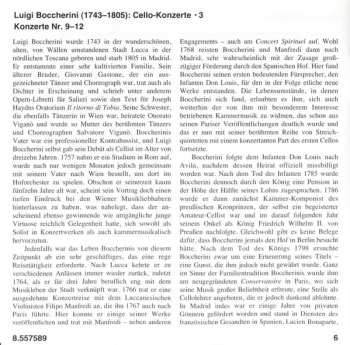 CD Luigi Boccherini: Cello Concertos, Vol. 3 Nos. 9-12 316390