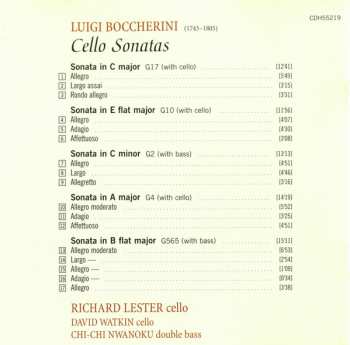 CD Luigi Boccherini: Cello Sonatas 309459