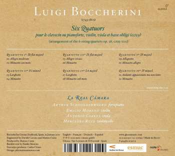 CD Luigi Boccherini: Six Quatuors (Pour Le Clavecin Ou Pianoforte, Violin, Viola Et Basse Obligé (G259)) 158029