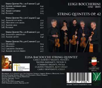 CD Luigi Boccherini: String Quintets Op. 42 286828