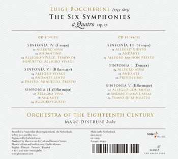 2CD Luigi Boccherini: The Six Symphonies à Quatro Op.35 401869