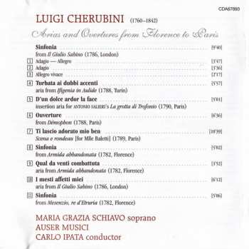 CD Luigi Cherubini: Arias And Overtures From Florence To Paris 329383