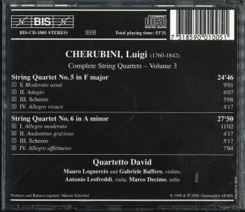 CD Luigi Cherubini: String Quartets, Vol.3 193258