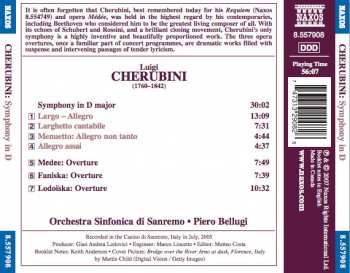 CD Luigi Cherubini: Symphony In D Major (Médée • Faniska • Lodoïska) 274049