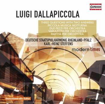 Album Luigi Dallapiccola: Three Questions With Two Answers • Piccola Musica Notturna • Due Pezzi • Variazioni • Partita