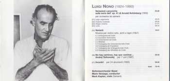 CD Luigi Nono: Variazioni Canoniche · Varianti · No Hay Caminos, Hay Que Caminar · Incontri 286962
