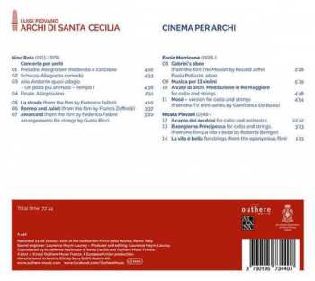 CD Luigi Piovano: Cinema Per Archi: Morricone, Piovani, Rota 330570
