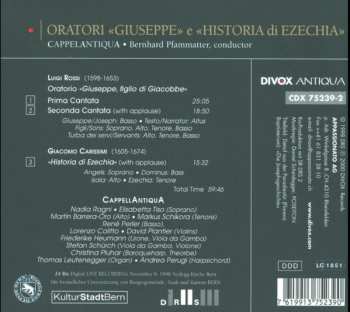 CD Luigi Rossi: Oratorio "Giuseppe" 290927