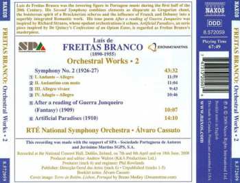 CD Luís de Freitas Branco: Symphony No. 2 • After A Reading Of Guerra Junqueiro • Artificial Paradises 247396