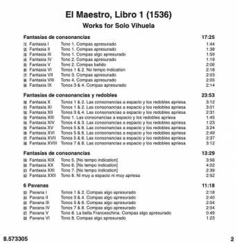 CD Luis De Milán: El Maestro, Libro 1 (1536) 324289