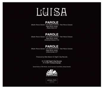 CD Luisa: Parole LTD | NUM 220717