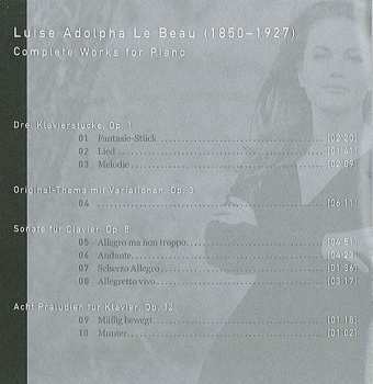 CD Luise Adolpha Le Beau: Complete Works For Piano 333292