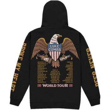 Merch Luke Combs: Luke Combs Unisex Pullover Hoodie: Tour '23 Eagle (back Print & Ex-tour) (medium) M