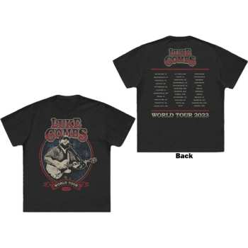 Merch Luke Combs: Luke Combs Unisex T-shirt: Tour '23 Guitar Photo (back Print & Ex-tour) (x-large) XL